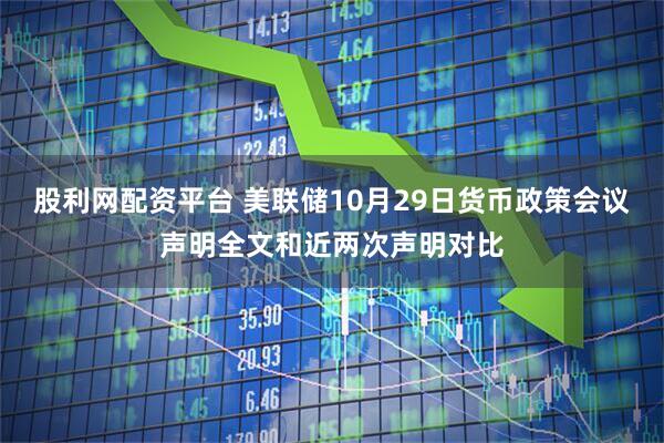 股利网配资平台 美联储10月29日货币政策会议声明全文和近两次声明对比